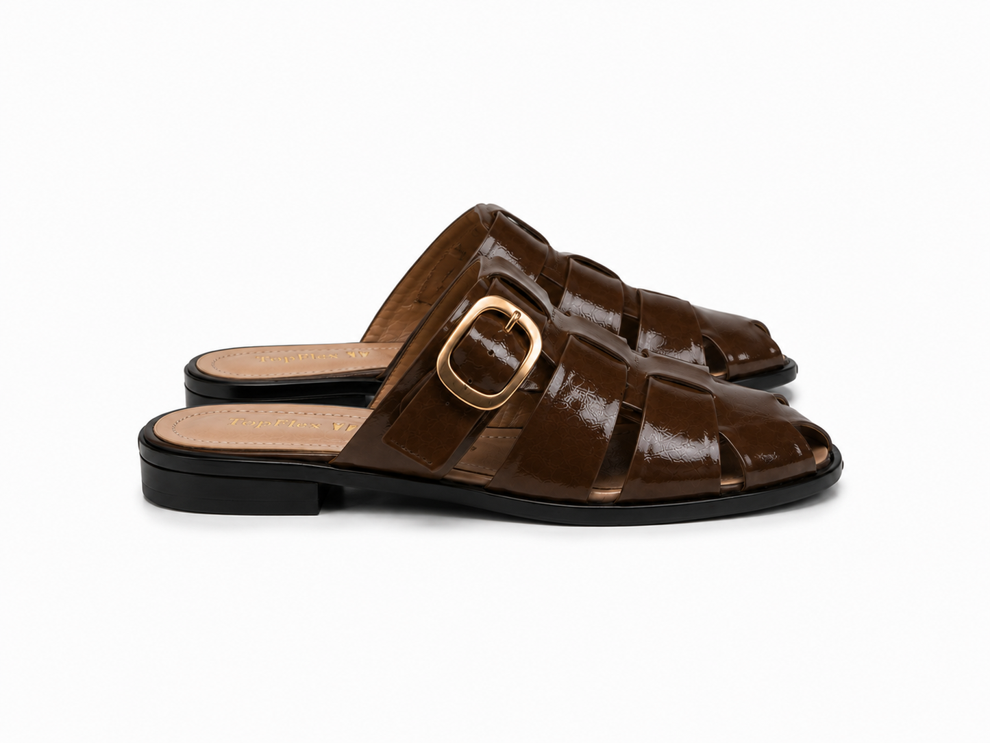 Capri Buckle Mule
