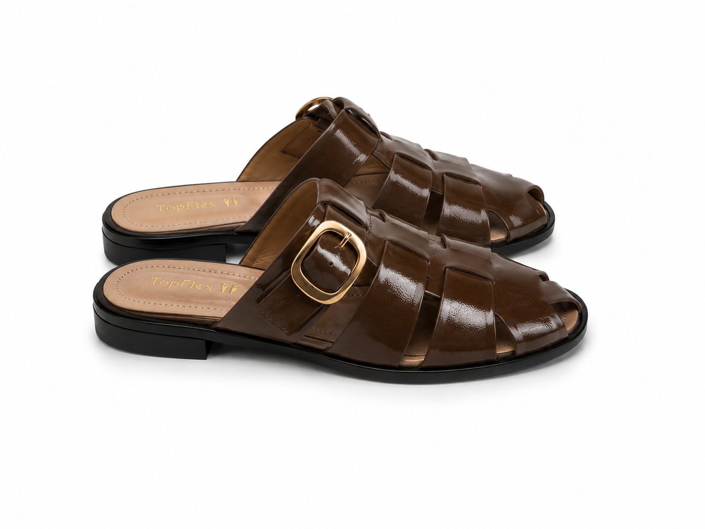 Capri Buckle Mule