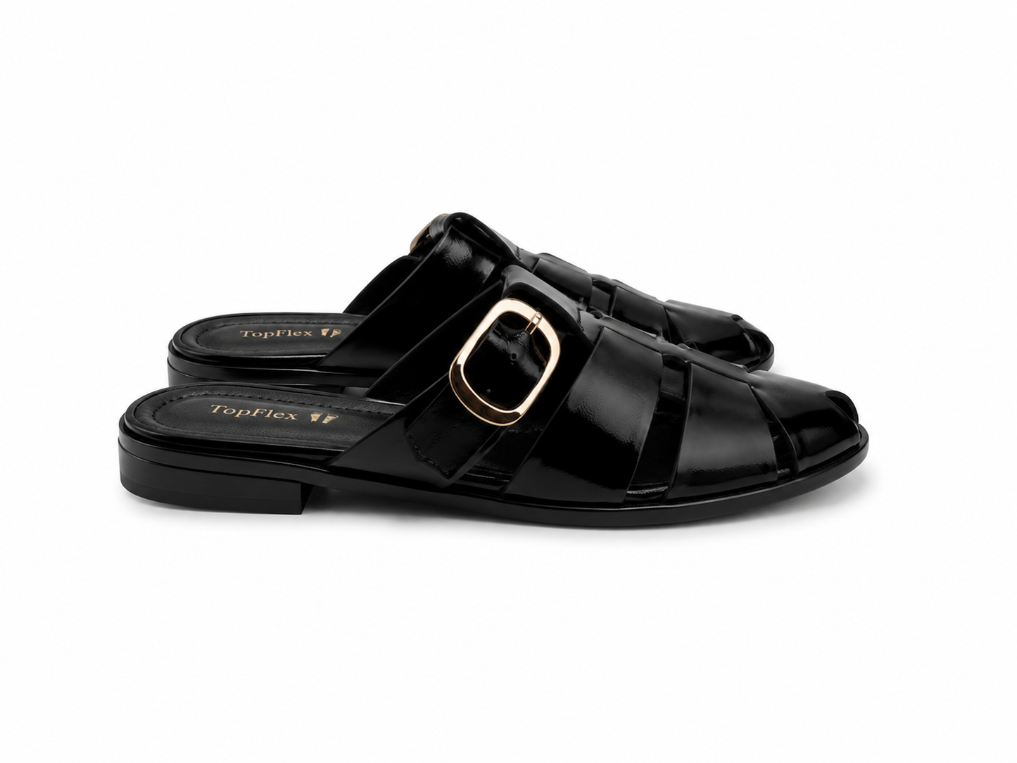 Capri Buckle Mule