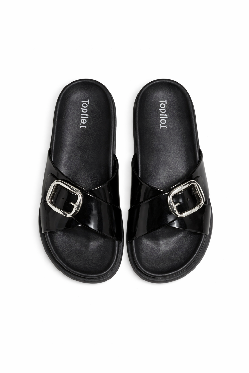 Topflex Gloss Buckle Slides