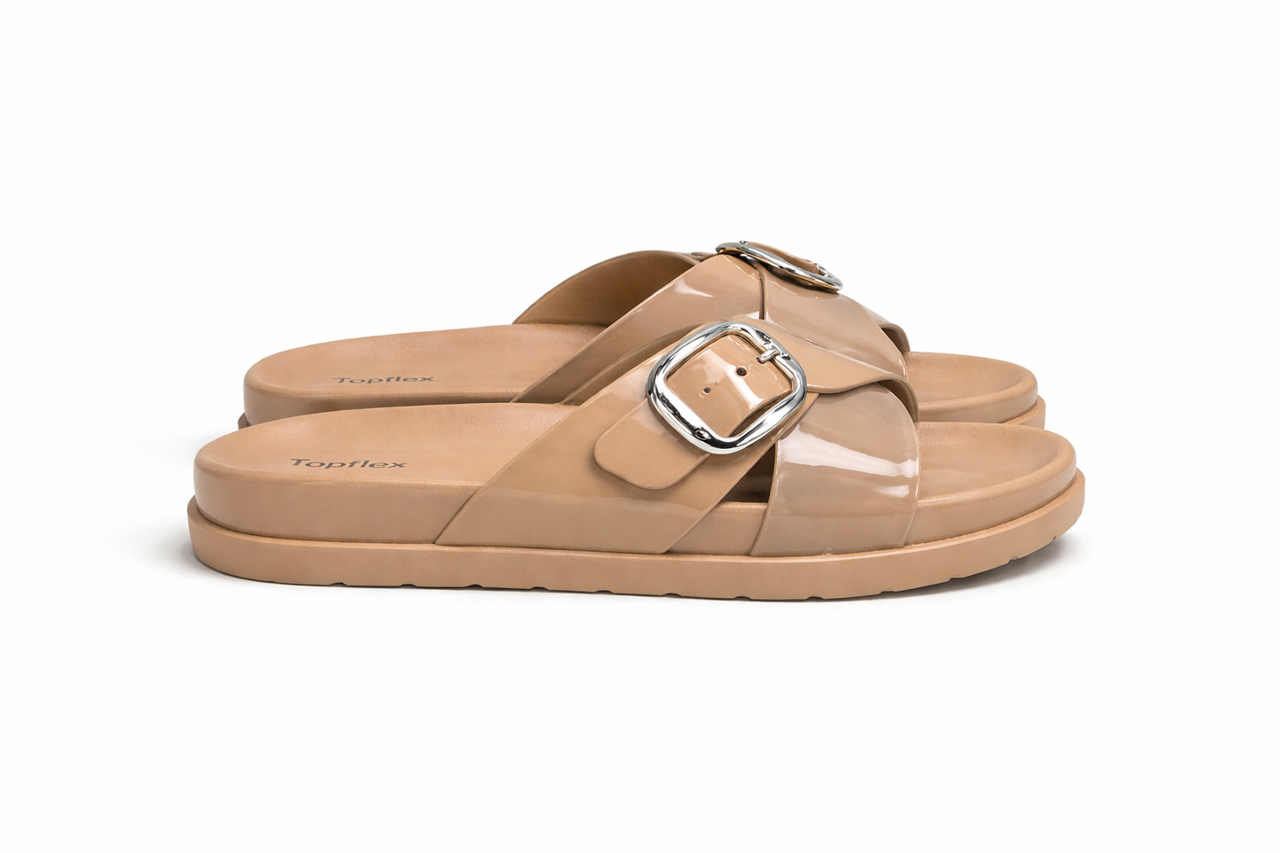 Topflex Gloss Buckle Slides