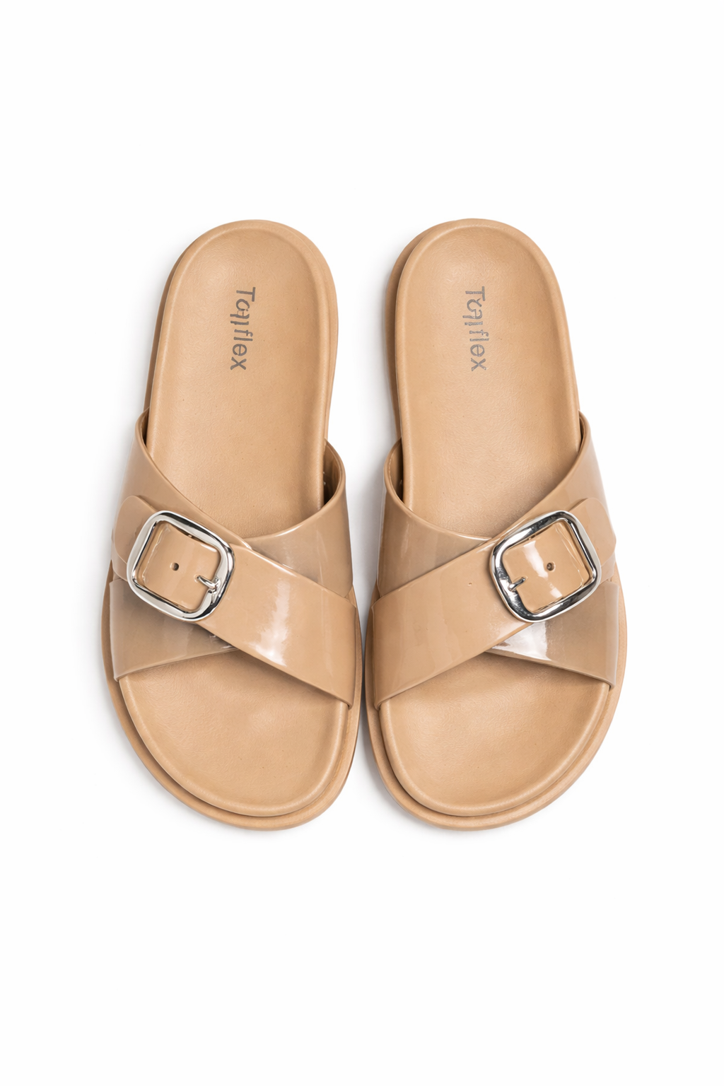 Topflex Gloss Buckle Slides