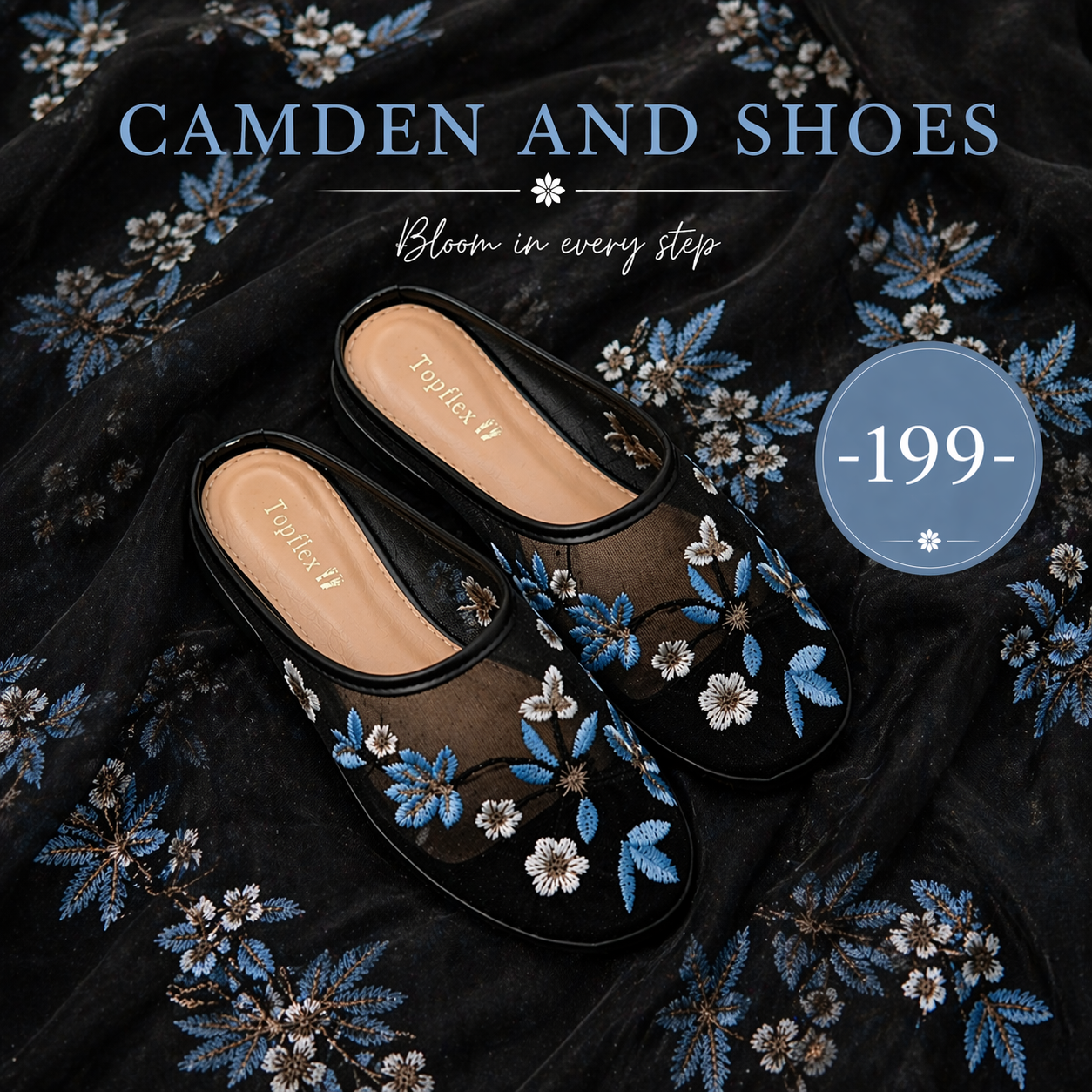 Flora Mesh Mule