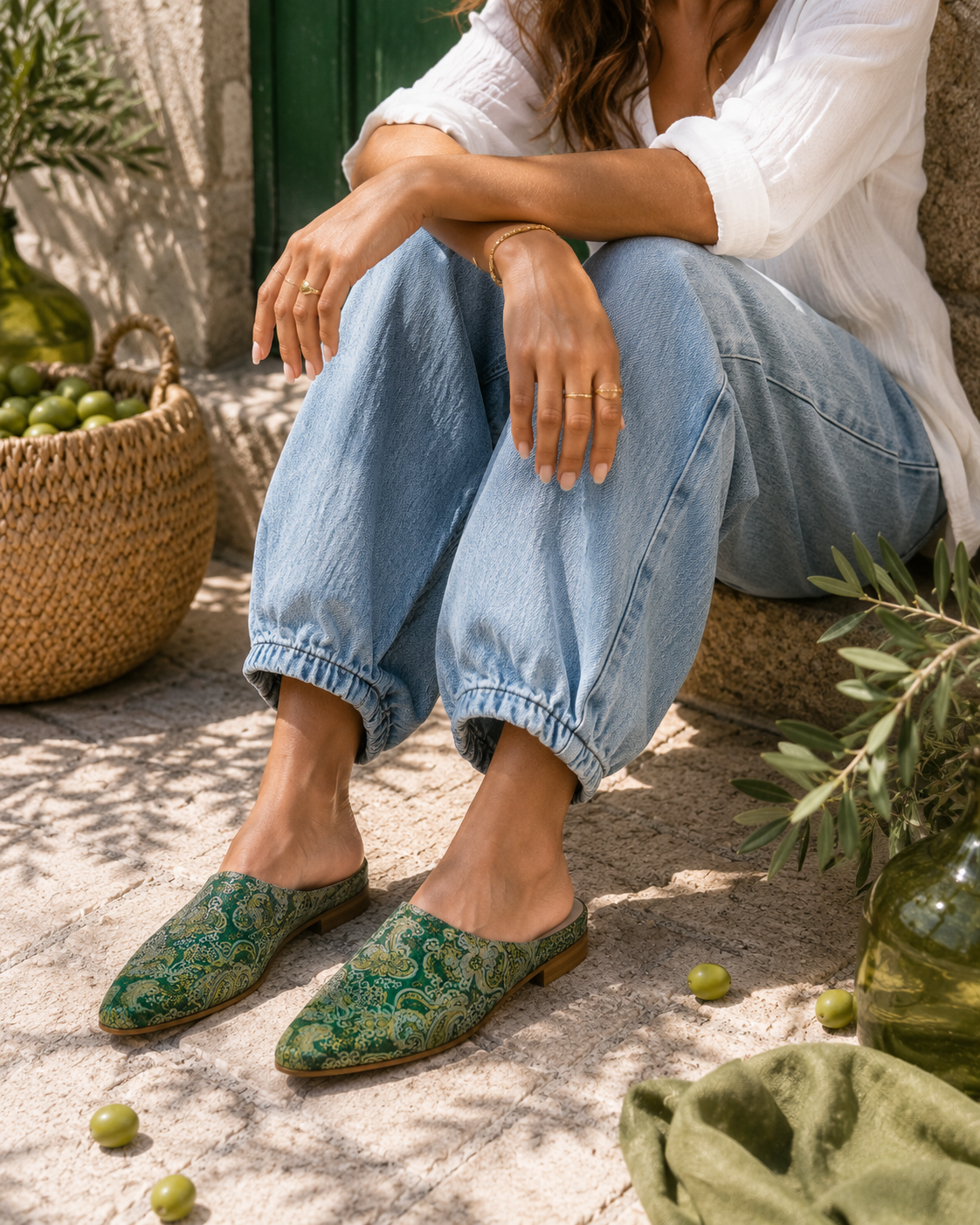 Emerald Bloom Mule