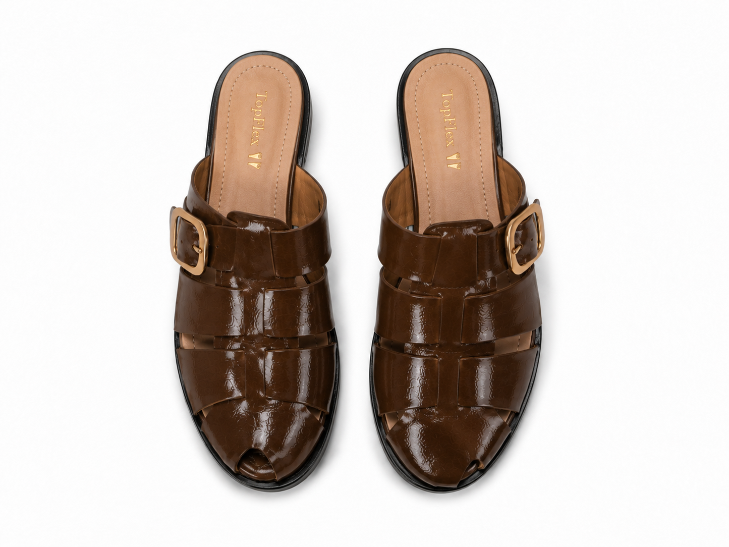 Capri Buckle Mule