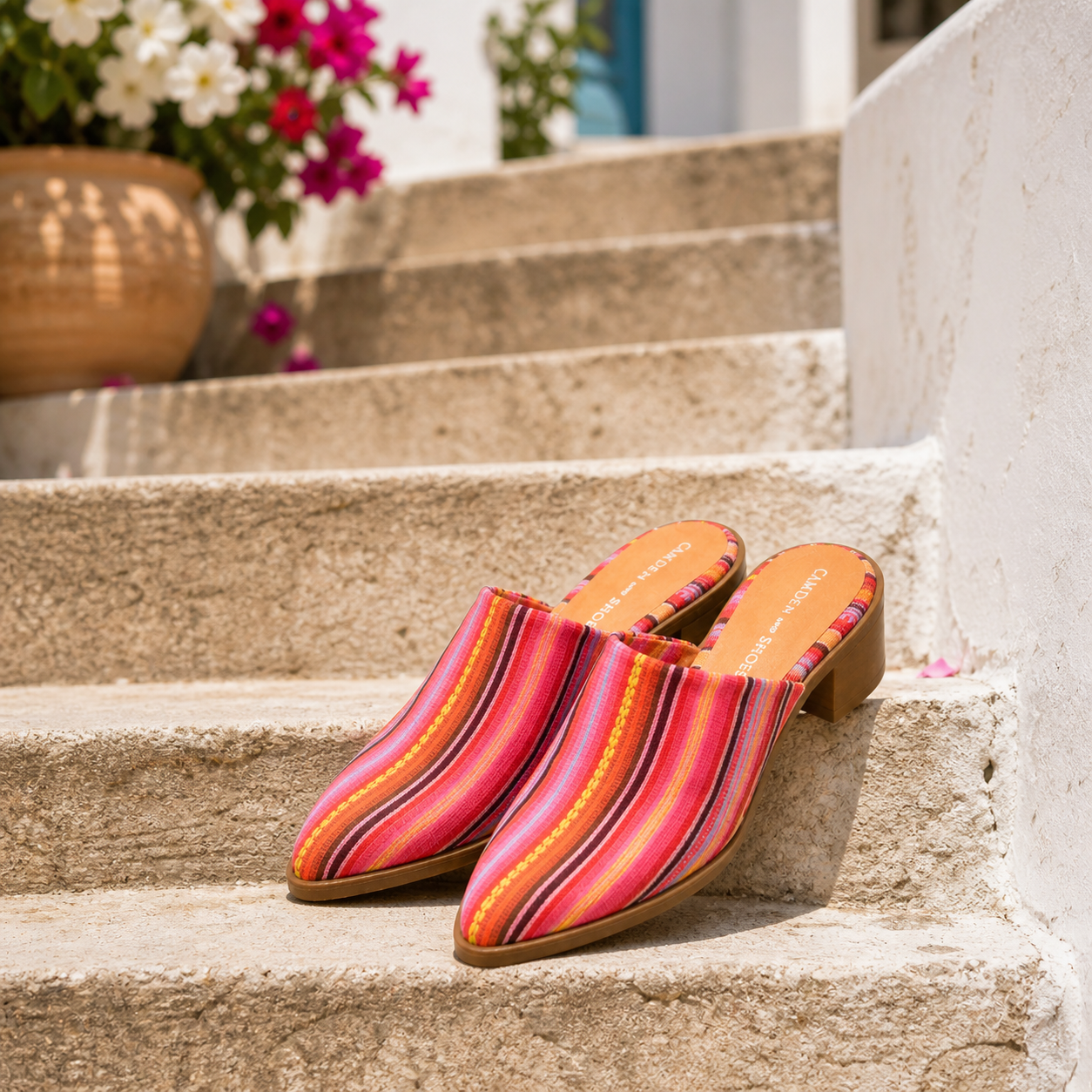 🌈 Sunset Stripe Mule
