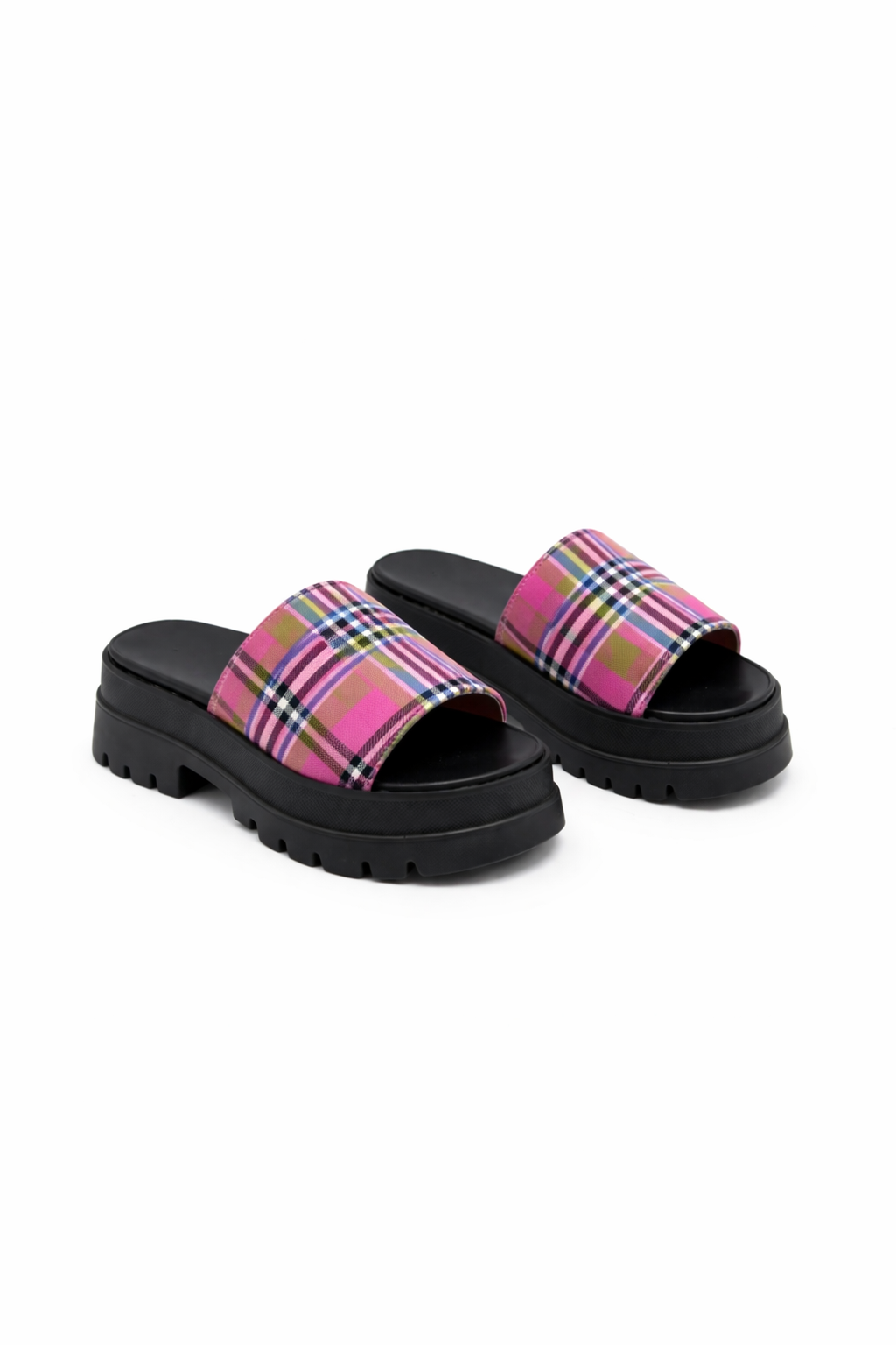 Boho Plaid Platform