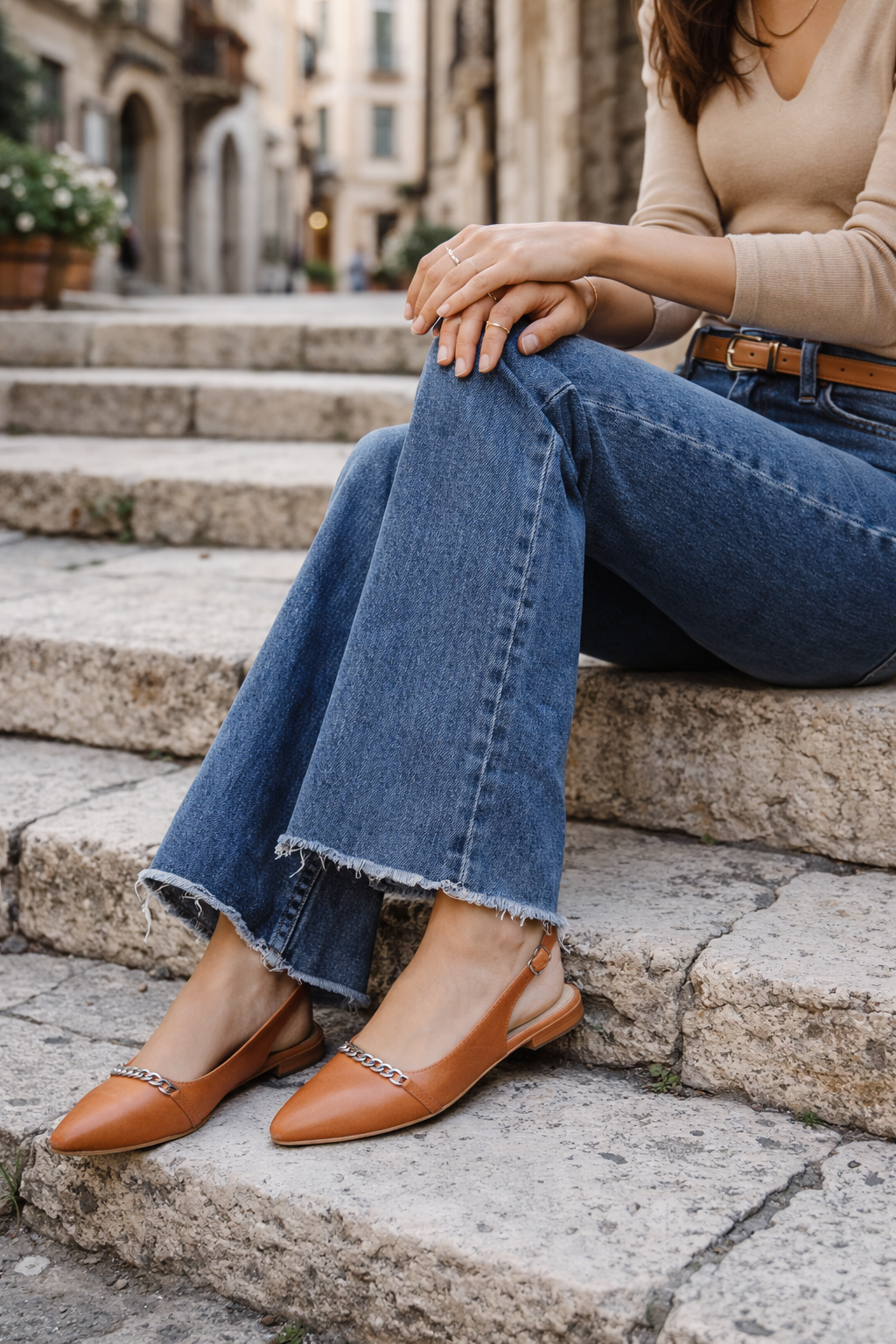 Elegance Chain Slingback